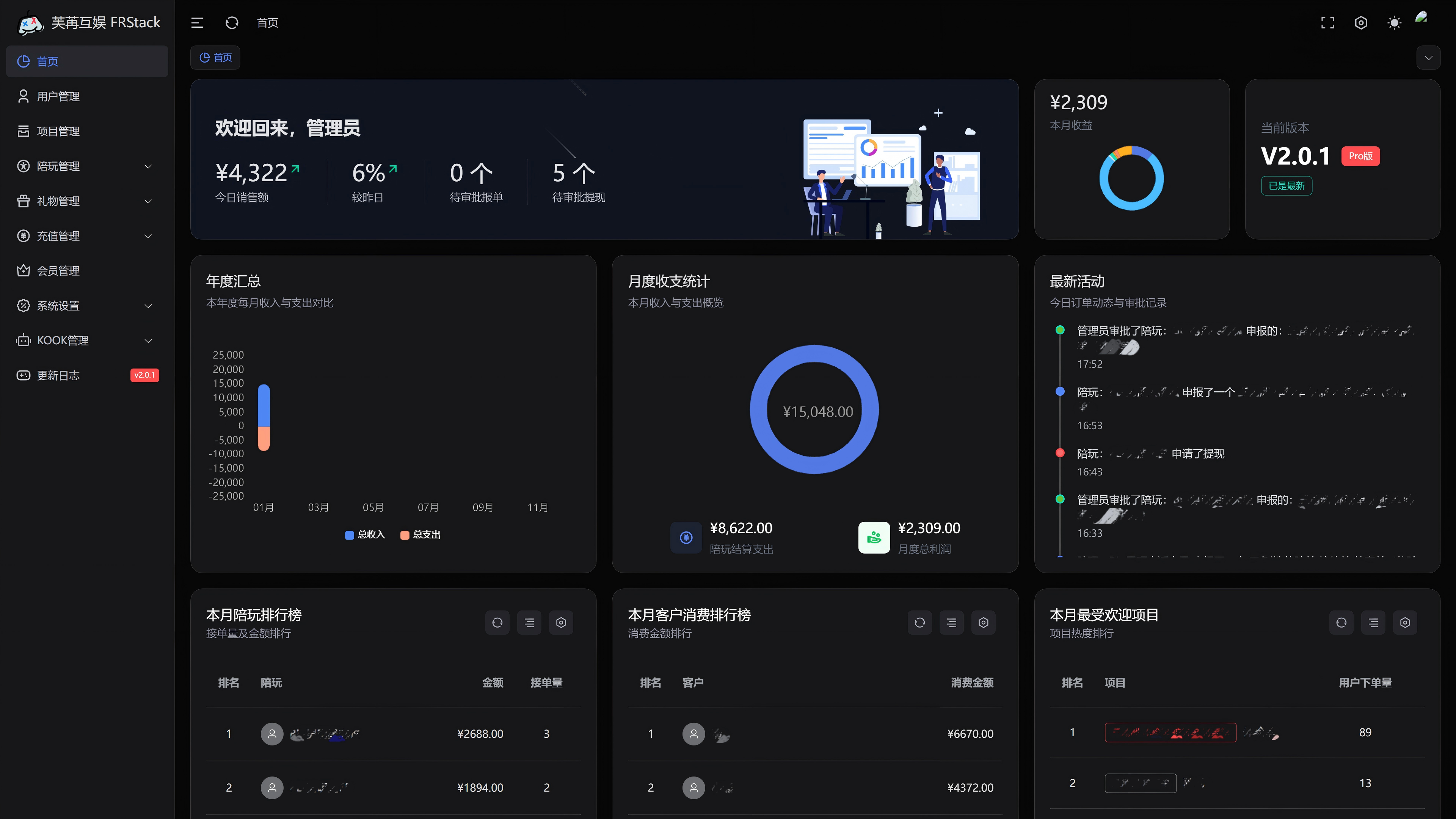 FRStack Console Black